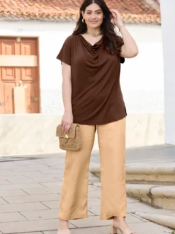 Schlupfhose mit Smokbund hinten