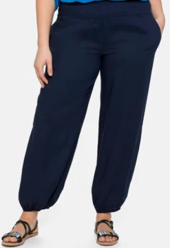 Schlupfhose mit Smokbund, weite Form