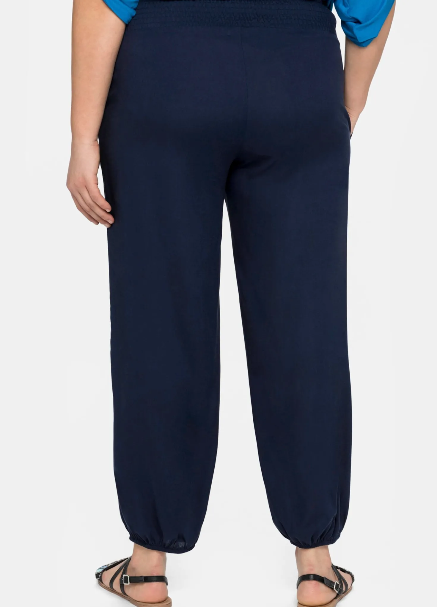 Schlupfhose mit Smokbund, weite Form
