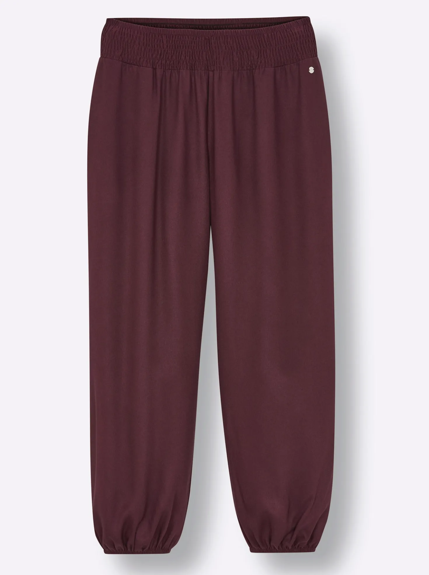 Schlupfhose mit Smokbund, weite Form