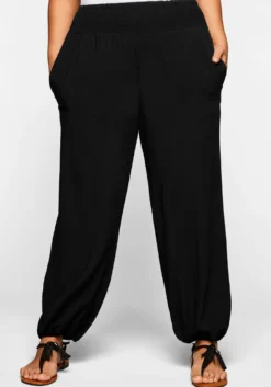 Schlupfhose mit Smokbund, weite Form