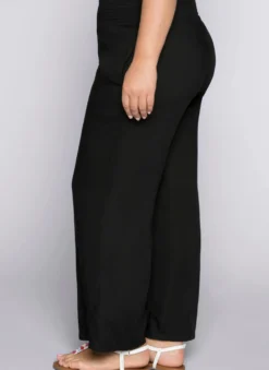 Schlupfhose mit weitem Bein