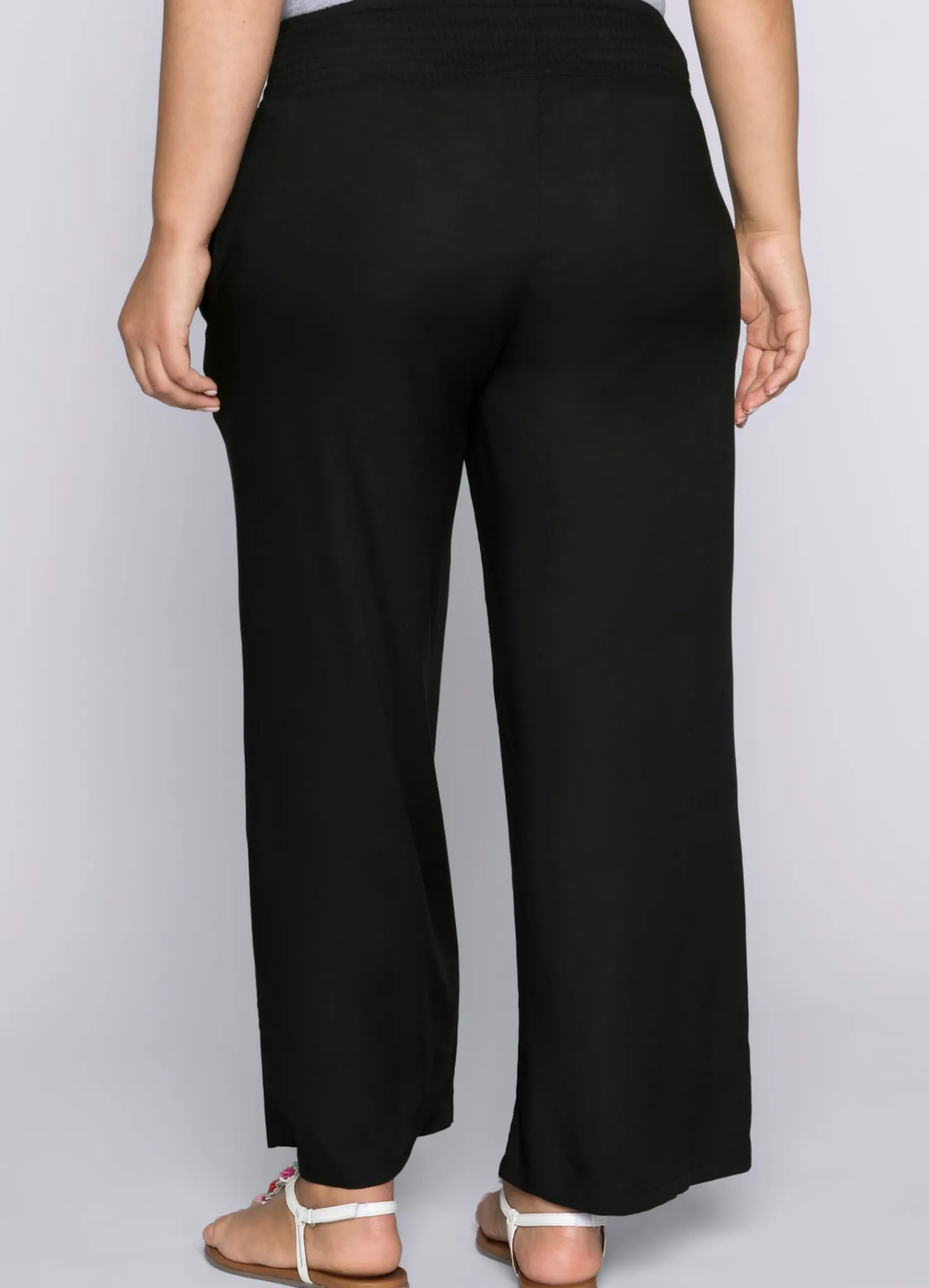 Schlupfhose mit weitem Bein