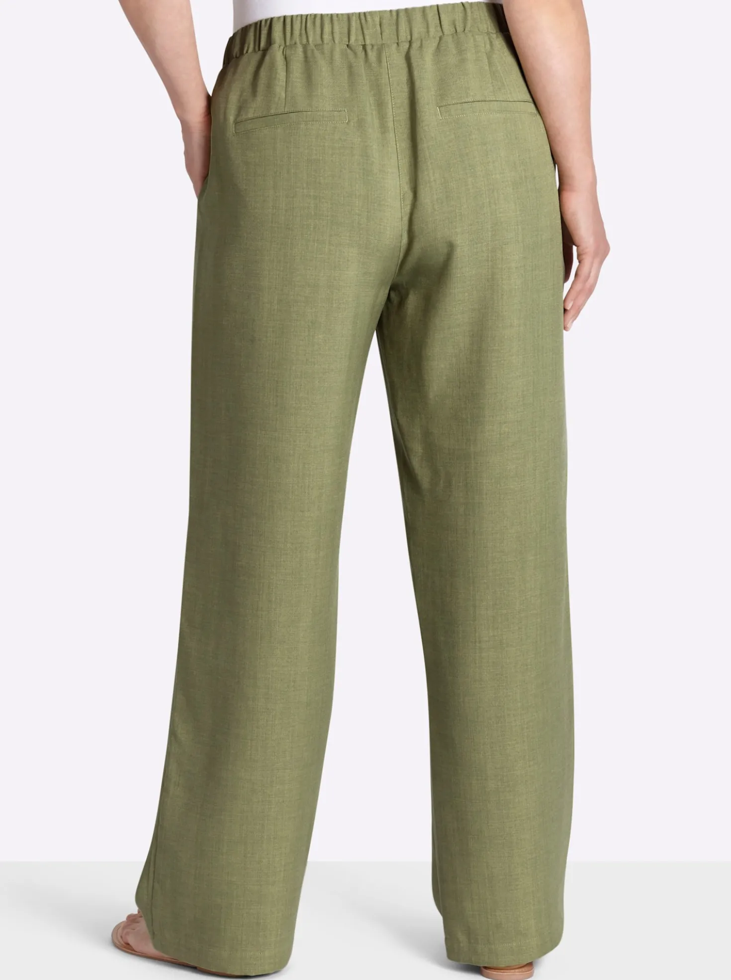 Schlupfhose mit weitem Bein