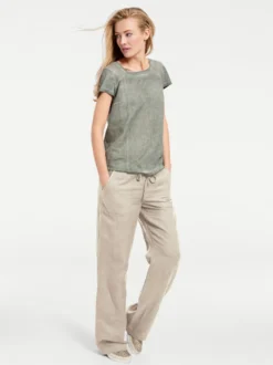 Schlupfhose mit weitem Bein