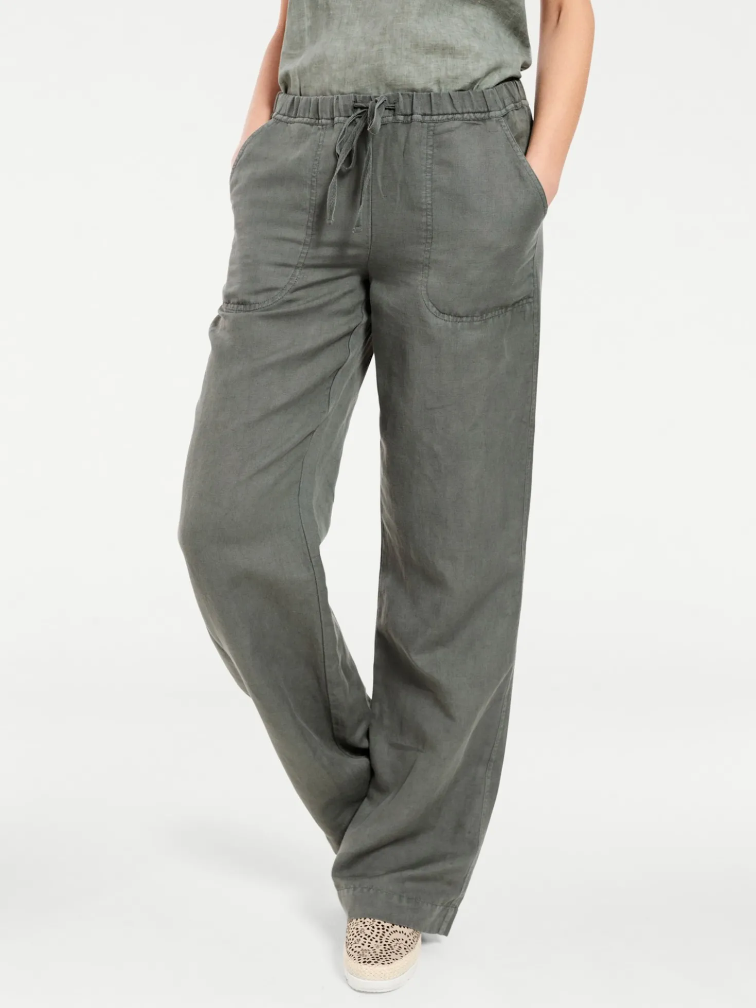 Schlupfhose mit weitem Bein