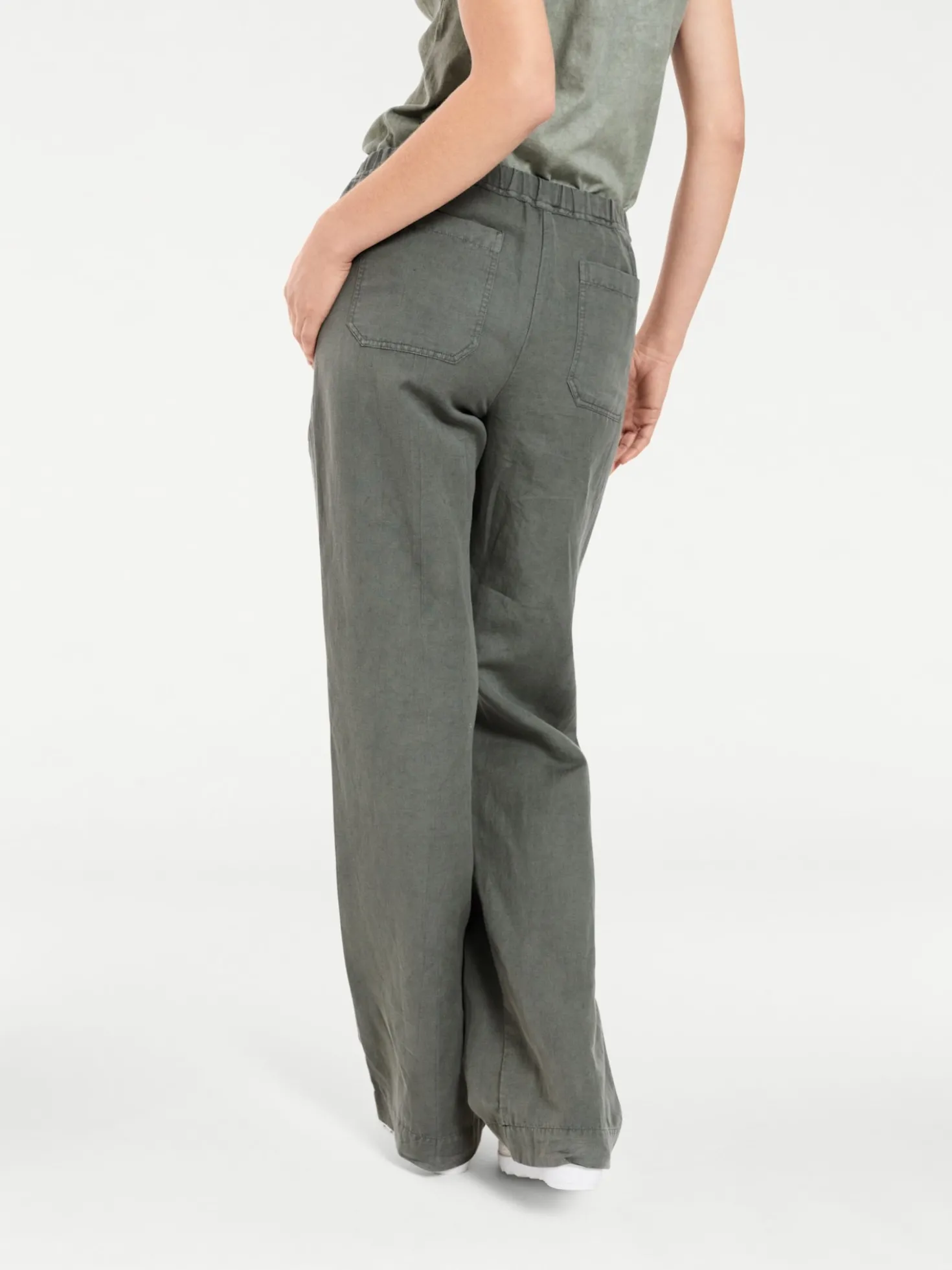 Schlupfhose mit weitem Bein