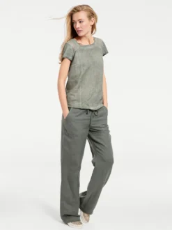 Schlupfhose mit weitem Bein