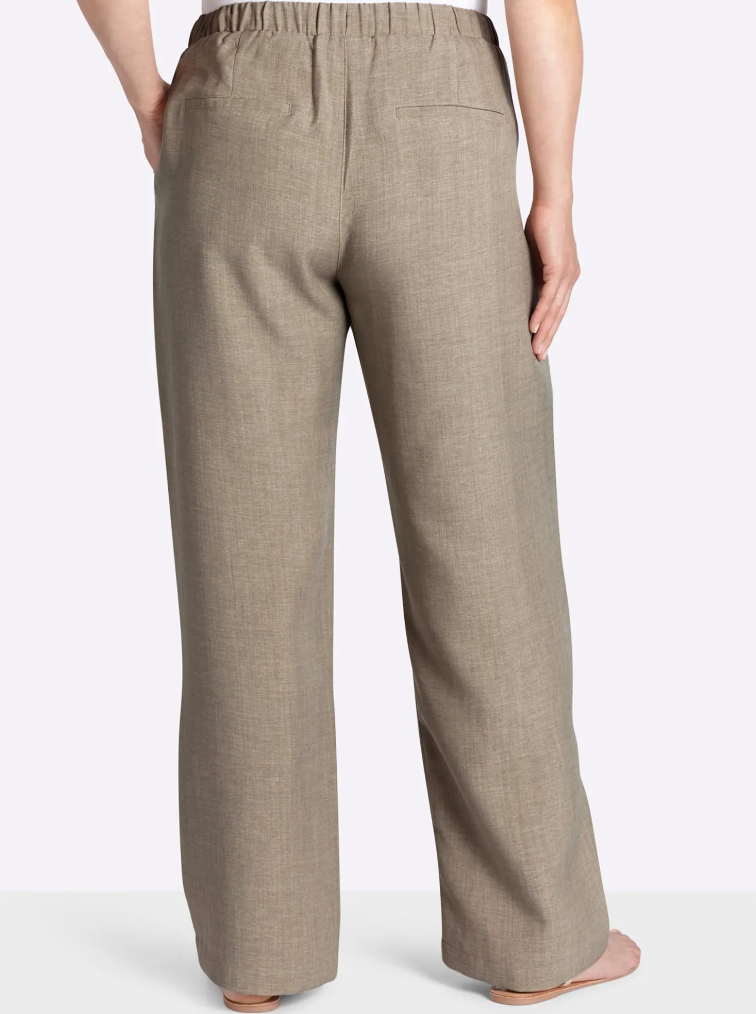 Schlupfhose mit weitem Bein