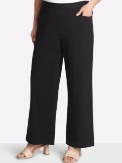 Schlupfhose mit weitem Bein, aus Interlock