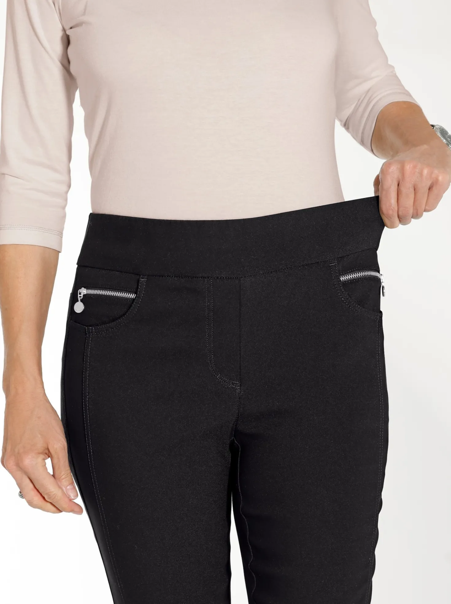 Schlupfhose mit Zierreißverschluss