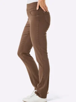 Schlupfjeans in Twill Qualität