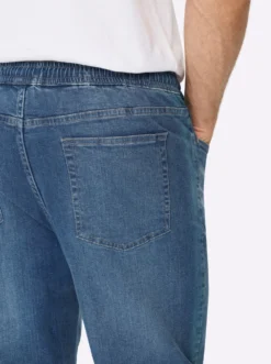 Schlupfjeans mit Kordelzug