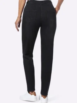 Schlupfjeans mit Tunnelzug und Bindeband