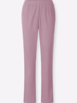 Schlupfjeans mit weitem Bein