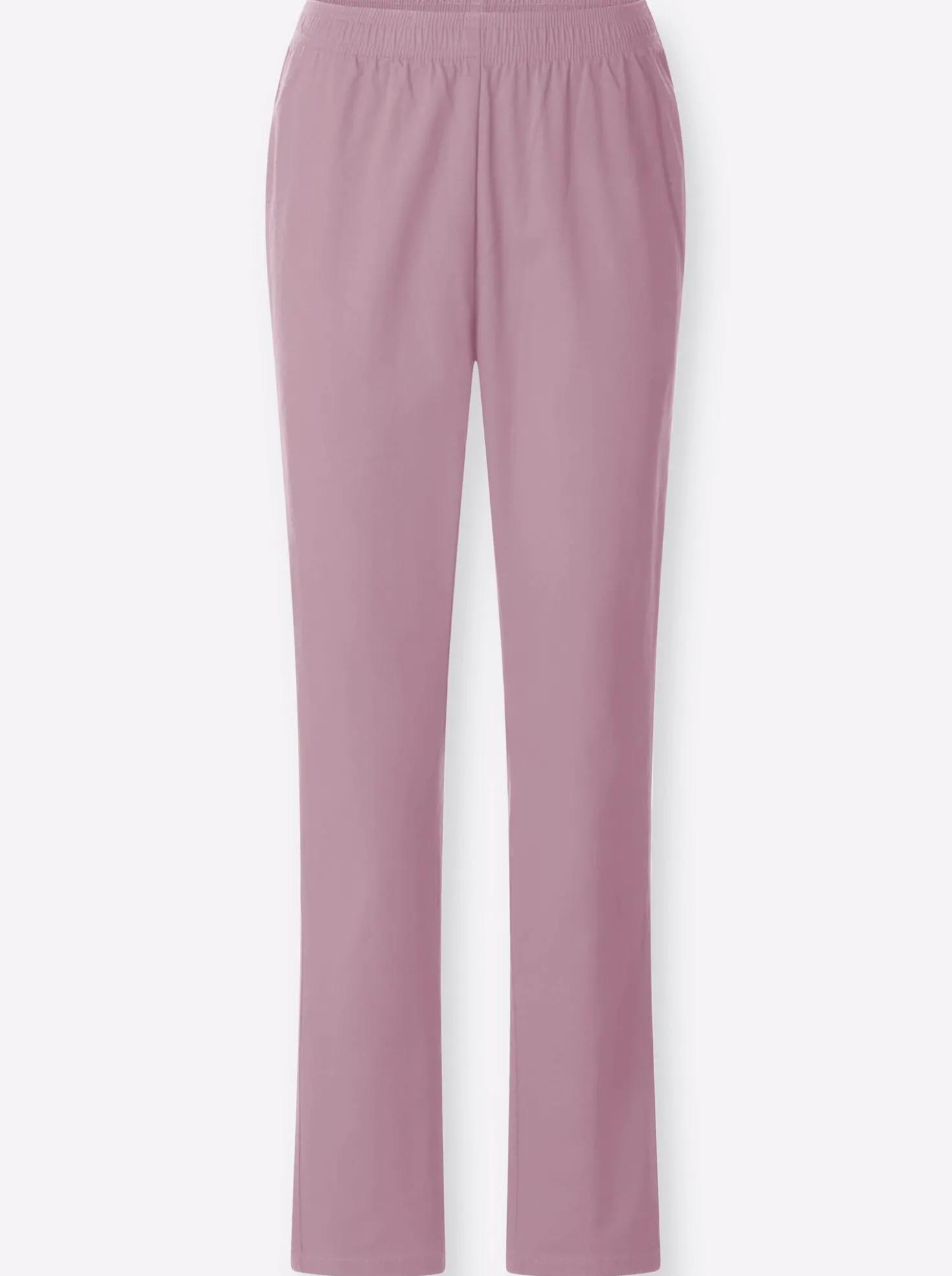 Schlupfjeans mit weitem Bein
