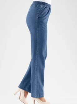 Schlupfjeans mit zwei Seitentaschen