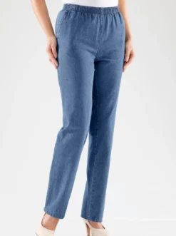 Schlupfjeans mit zwei Seitentaschen