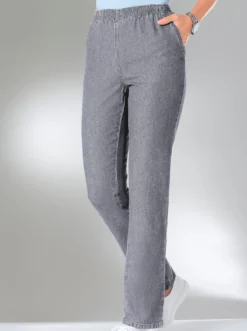 Schlupfjeans mit zwei Seitentaschen