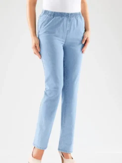 Schlupfjeans mit zwei Seitentaschen