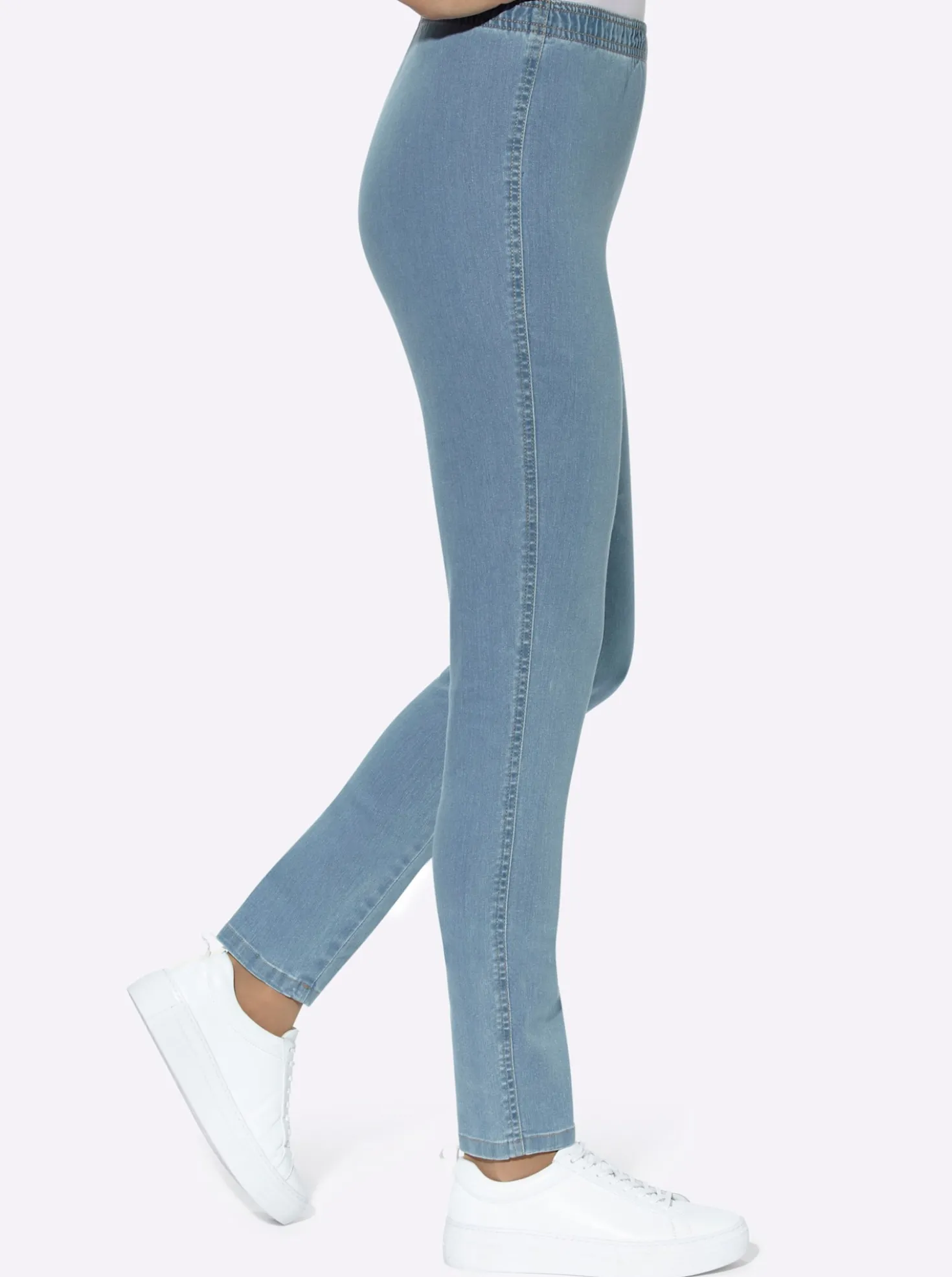 Schlupfjeans schmal geschnitten