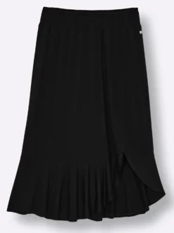 Schlupfrock mit asymmetrischem Saum