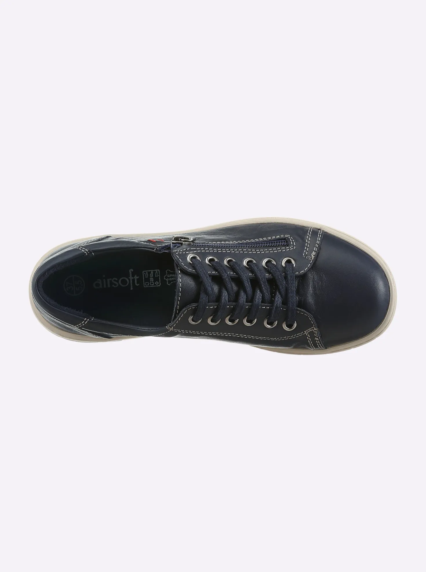 Schnürschuh mit Leder-Ausstattung