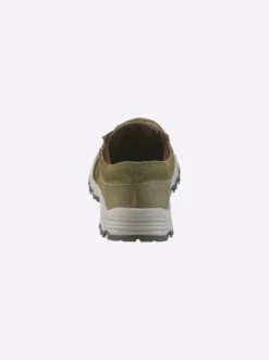 Schnürschuh mit Nubukleder