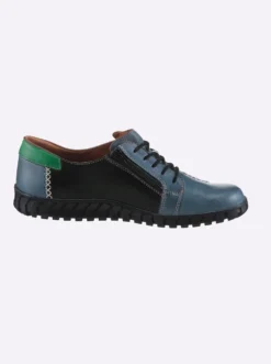 Schnürschuh mit seitlichem Reißverschluss