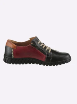 Schnürschuh mit seitlichem Reißverschluss