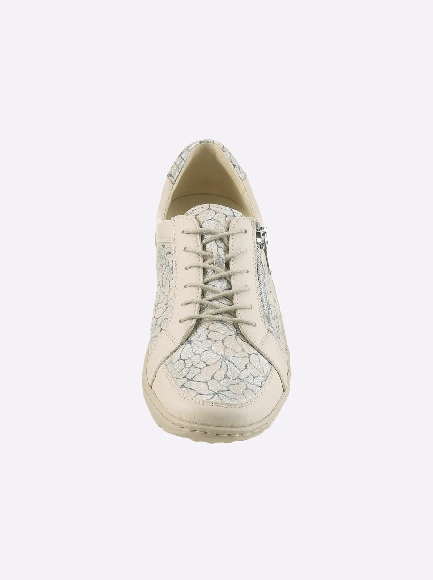Schnürschuh mit seitlichem Reißverschluss