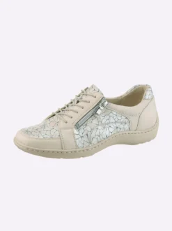 Schnürschuh mit seitlichem Reißverschluss