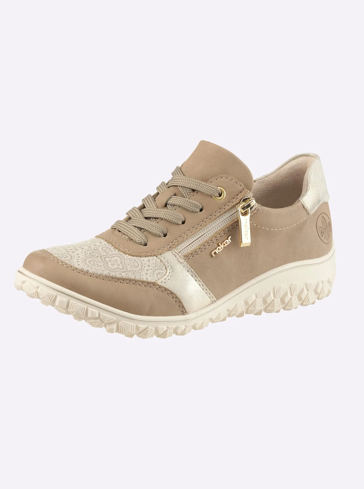 Schnürschuh mit Stretch-Einsatz, für kräftige Füße