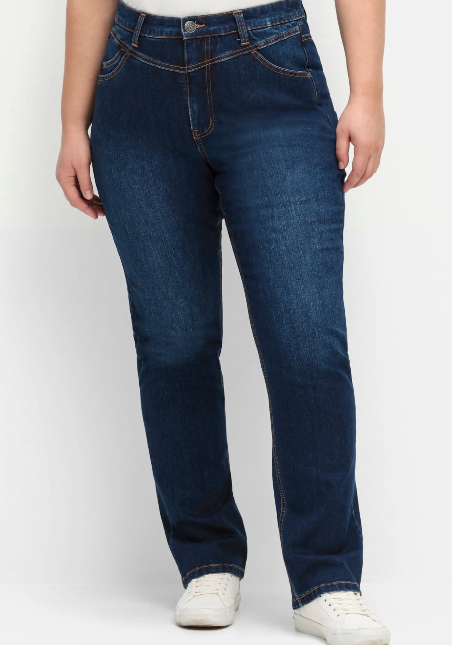 Shaping-Jeans mit geradem Bein