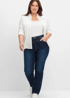 Shaping-Jeans mit geradem Bein
