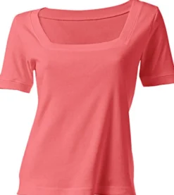 Shirt aus Rippenware