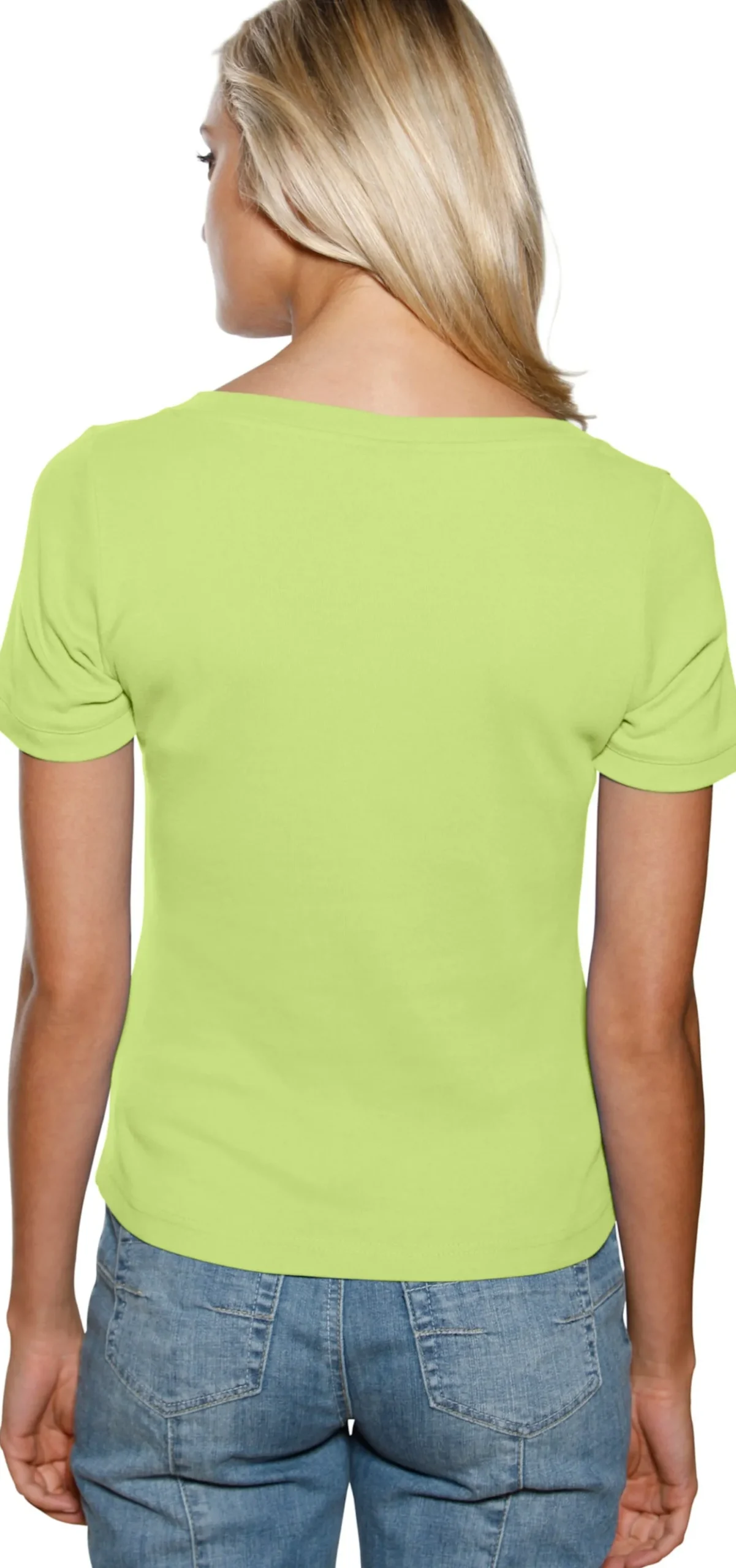Shirt aus Rippenware