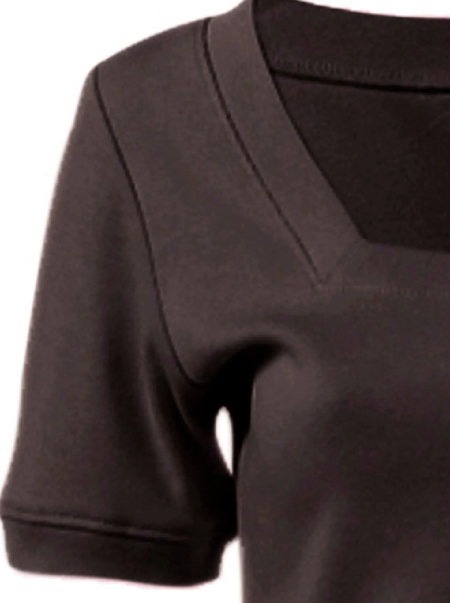 Shirt aus Rippenware