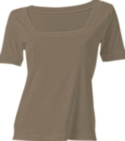 Shirt aus Rippenware