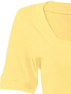 Shirt aus Rippenware