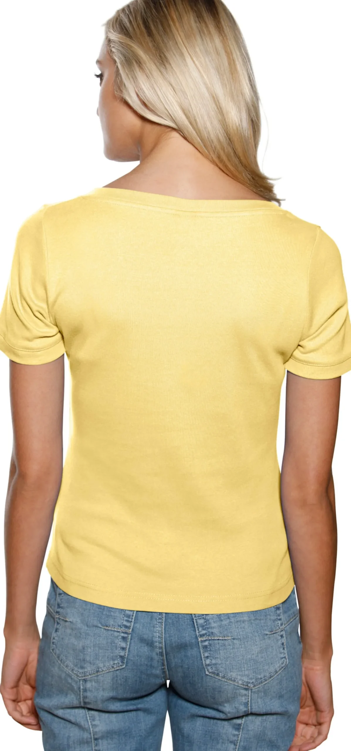 Shirt aus Rippenware