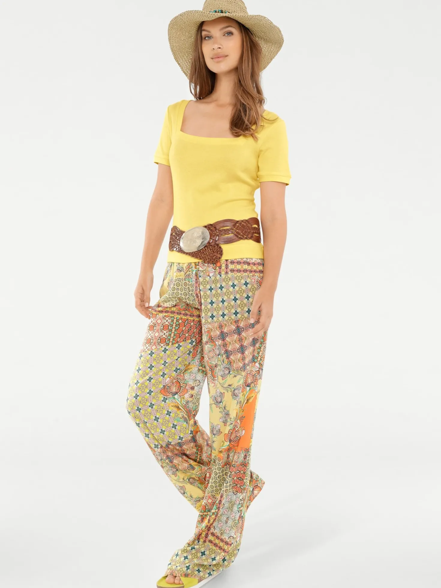Shirt aus Rippenware