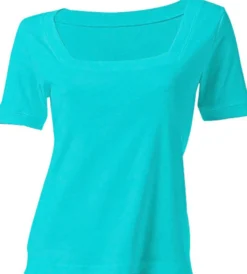 Shirt aus Rippenware