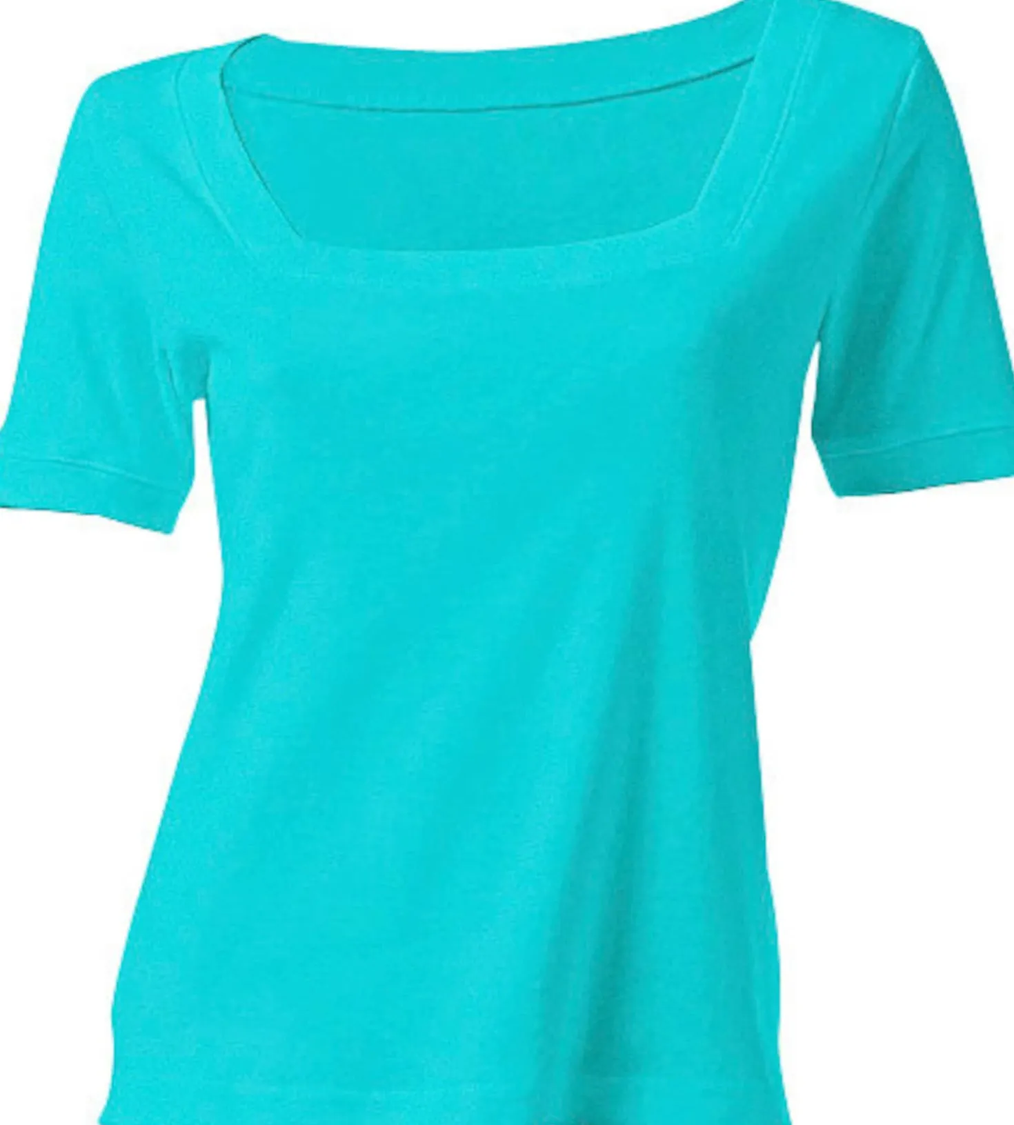 Shirt aus Rippenware