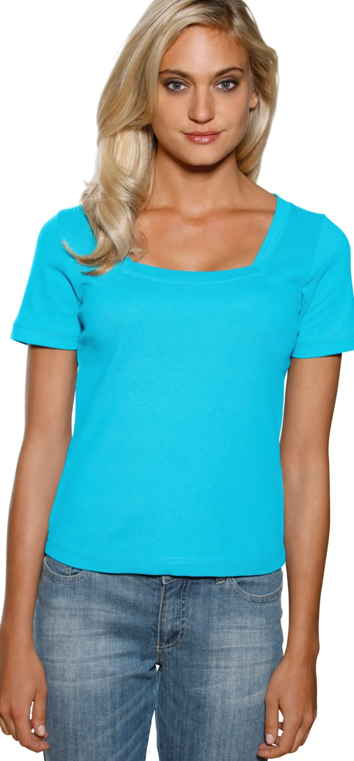 Shirt aus Rippenware