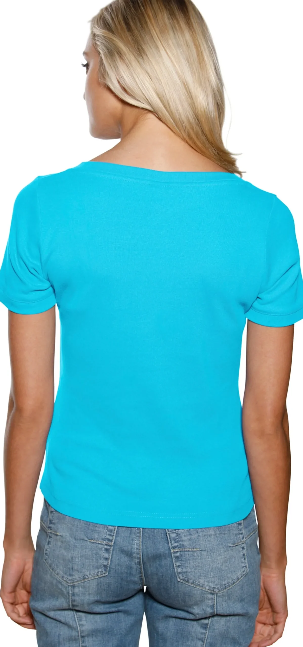 Shirt aus Rippenware