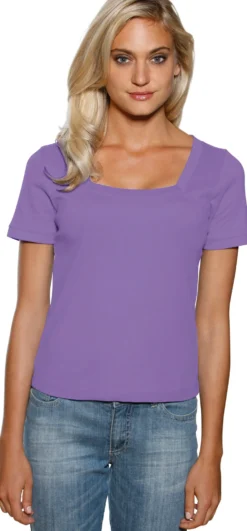 Shirt aus Rippenware