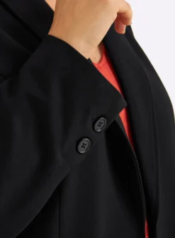 Shirtblazer mit Bindegürtel