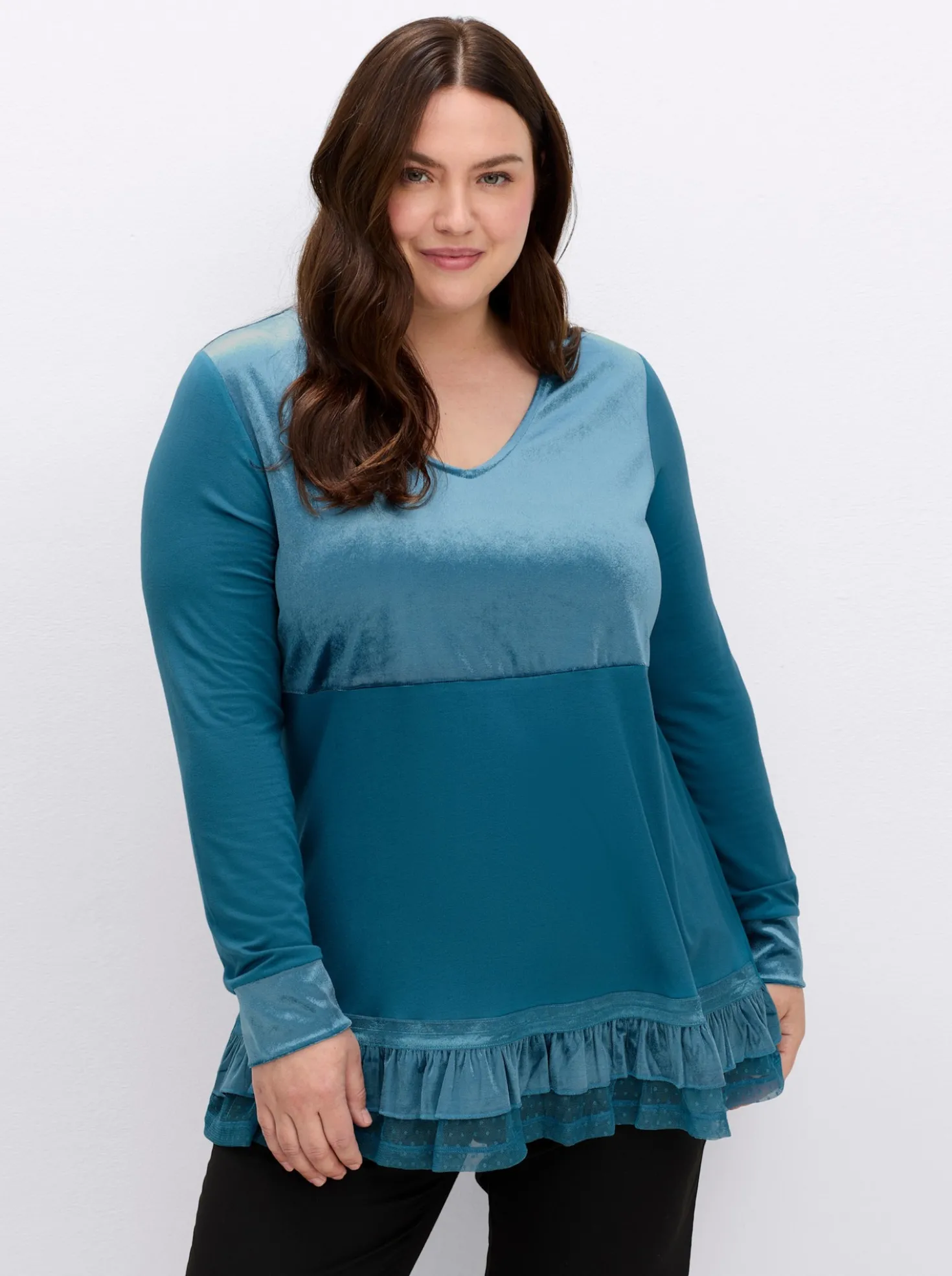 Shirt im Lagenlook