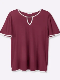Shirt in leicht ausgestellter Form